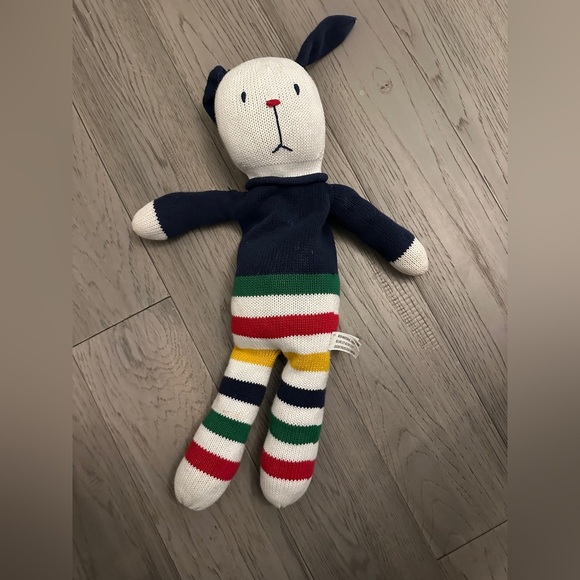 Hudsons Bay Company Other - ISO HBC Stripes Knit Rabbit Plush Stuffy